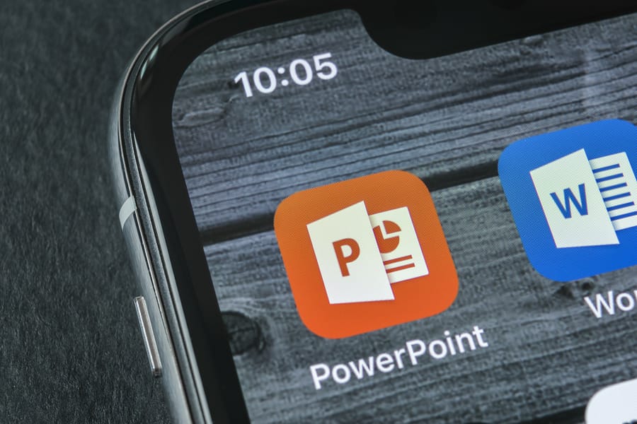 powerpoint on mobile phone